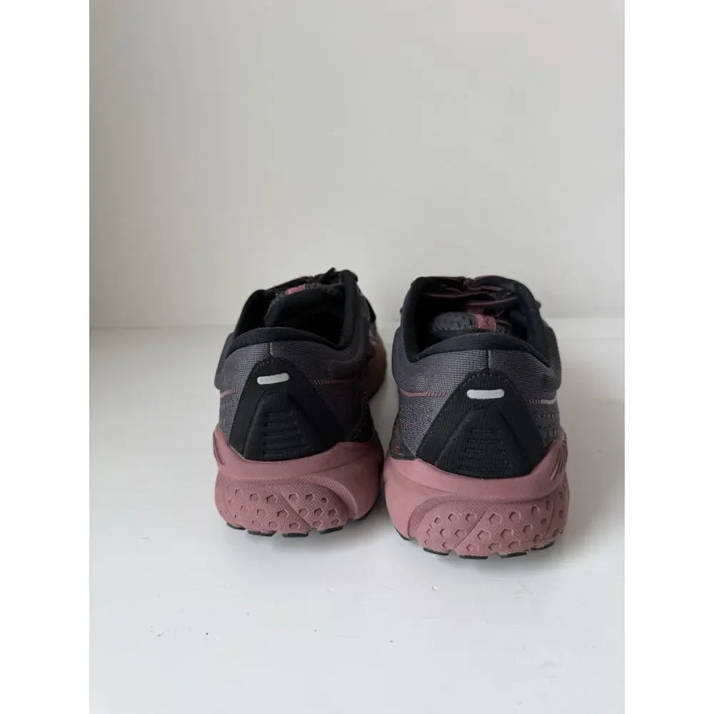 Brooks Adrenaline GTS 21 Women's Shoes Size 9.5D Black Burgundy Running Training